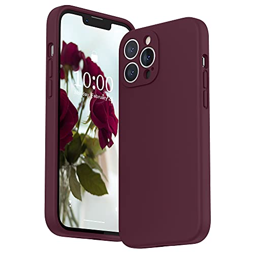 SURPHY Silicone Case Compatible with iPhone 13 Pro Max Case 6.7 inch (2021), with Camera Protection Liquid Silicone Soft Gel Rubber Phone Case Cover with Microfiber Lining (Plum) by SURPHY - Used condition - CA$3.83