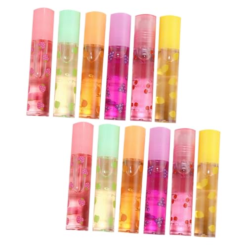 ERINGOGO 12 piezas Brillos Labiales Líquidos Transparentes Hidratantes para Mujeres y Chicas Cuidado Labial Natural y Ligero de Colores para Tipo de