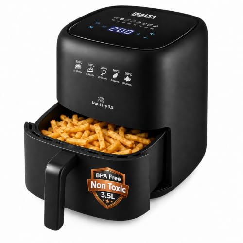 INALSA Air Fryer 3.5L,1400W,Non Toxic, Digital Air Fryer,NutriFry...