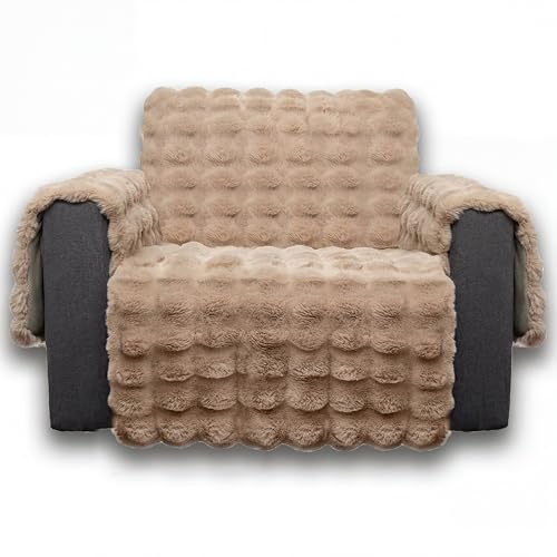 Plush Faux Fur Couch Cover for Pets