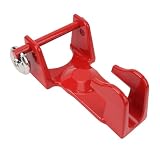 Qqmora Lucchetto per Rimorchio a Collo di Cigno, Durevole, Antiruggine, per Gancio di Traino per, Dimensioni 11" X 6-1/4 X 4-1/2 Pollici (Rosso)