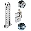 Bohaner Car Pedal Lock Clutch/Brake Security Lock Anti-Theft for Cars Stainless Steel 8 Holes Automobile Hidden Brake Throttle Pedal Locks with 3 Keys #5