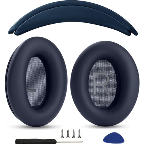 Coussinets Bose QC45 QC35 usés ? Réparez votre casque en cuir bleu