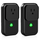 Power Failure Alarm 2 Pack, Freezer Power Outage Alarm 7 Sirens, 0-110dB Adjustable LED Indicator 12H Alert, Power Loss Monitor for Refrigerator, Sump Pumps, Aquarium