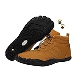 Winter Grounding Shoes with Copper, Winter Comfort Hike Barefoot Shoes for Women Men, Waterproof Non-Slip, A108 Yellow, 11-11.5 Women/9-9.5 Men