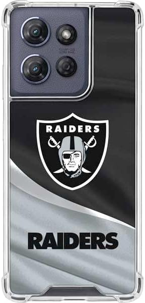 Skinit Clear Phone Case Compatible with Moto G 5G (2025) - Officially Licensed NFL Las Vegas Raiders Design