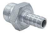 ICT Billet Straight 8AN Orb to 3/8' Hose Barb Fitting Adapter 8AN to 3/8' Hose Barb Connector Fluid...