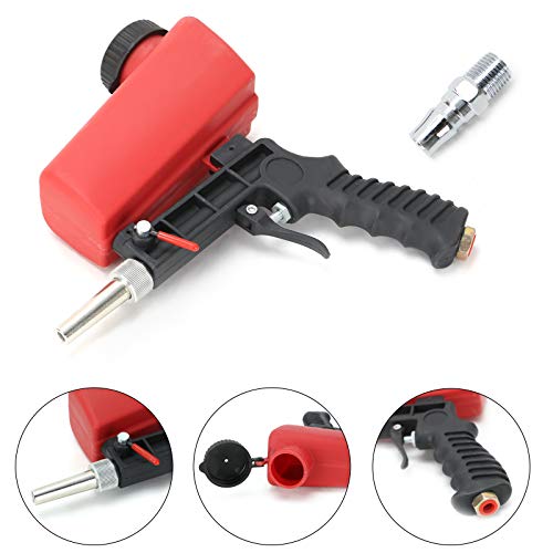 Foto von AllRight Kleine Tragbare Pneumatische Sandstrahl-Handstrahl-Profi-Druckluft-Sandstrahlpistole Mit Gerilltem 1/4