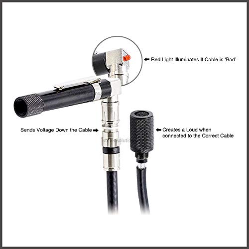 STEREN - Coaxial (Coax) Pocket Continuity Tester (Tracer) with Voltage Toner (Sound) and Barrel Connector Bundle, for Testing, Labeling, and Identifying coaxial Lines - Pocket Toner - Thumbnail 4