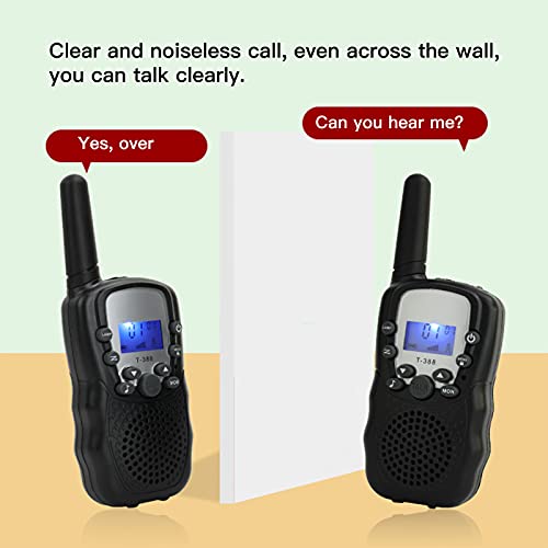 Queenser Walkie Talkie portátil para crianças Rádios de 2 vias 3KM interativo educacional de longo a