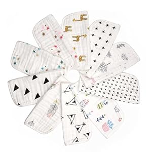 BabyBliss Premium Musselin-Waschlappen 10er-Pack