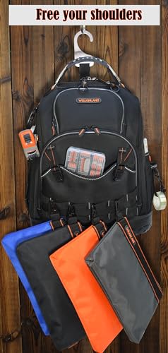 Image of WELKINLAND Tool Backpack and 4pcs Tool Pouch Bundle-Efficient and Stylish Storage