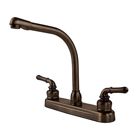 RV Mobile Home High Rise Kitchen Sink Faucet, Oil Rubbed Bronze