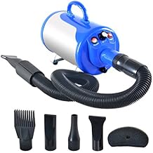 SHELANDY Groomer Partner Pet Hair Force Dryer Dog Grooming Blower with Heater Blue