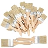 FOMIYES Beizpinsel 30 Stück 45mm mit Kurzem Holzstiel Pinsel für Mauerwerkslackierung und Holzbeize Lackpinsel für Möbel Wände und Kreative Malprojekte