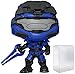 POP Halo Infinite - Spartan Mark V with Blue Energy Sword Funko Vinyl Figure (Bundled with Compatible Box Protector Case)
