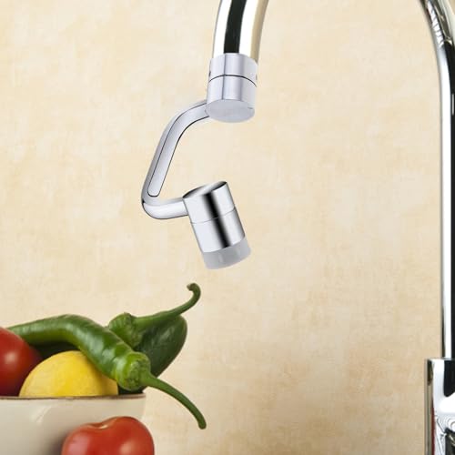 Grifo adaptador de cobre rotatorio y extensor multifuncional doble modo 6