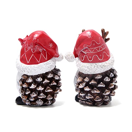 Hodao 2 Pcs Christmas Gnomes Decorations Xmas Hat Gnomes Figurines Christmas Decors Handmade Elf Scandinavian Tomte Gnomes Figurines For Xmas Decor Gift - Christmas Party Home Gnomes Decorations #TOP2