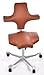 Produktbild HAG Capisco Bürostuhl Modell 8106 Leder Braun Sattelsitz