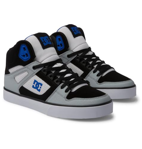 DC Shoes Pure High-Top WC Chaussures pour Homme, Noir, Blanc, Bleu, 43 EU DC Shoes Pure High-Top WC Chaussures pour Homme, Noir, Blanc, Bleu, 43 EU