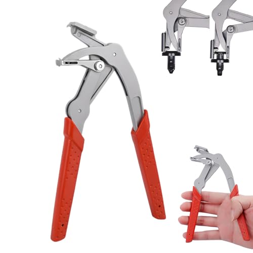 Car Clip Pliers & Trim Removal Tool, Spring-Loaded Fastener Rivet Remover for Auto Door Panels, Interior & Exterior Trim, Mechanic, Damage-Free Disassembly (1 pcs)