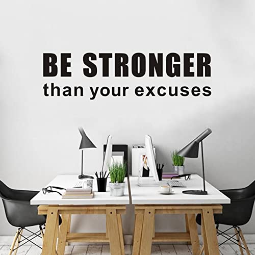 AnFigure Gym Quotes Wall Decals: Inspirational Office Vinyl Art Wall