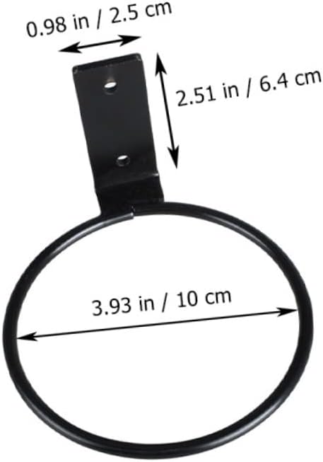 3pcs Wall Mounted Flower Pot Holder Bracket Black Hanging Hook for Use Plant Hanger for Courtyards Gardens and Patios
