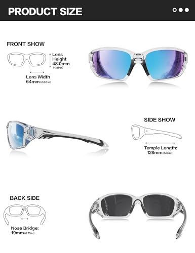 Image of BIRCEN Sport Polarized Sunglasses for Men - Women:UV Protection Shades for Fishing Driving Cycling Running