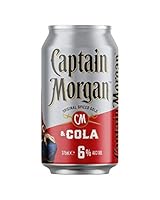 Captain Morgan Original Spiced Gold and Cola 375ml Cans (Pack of 24)