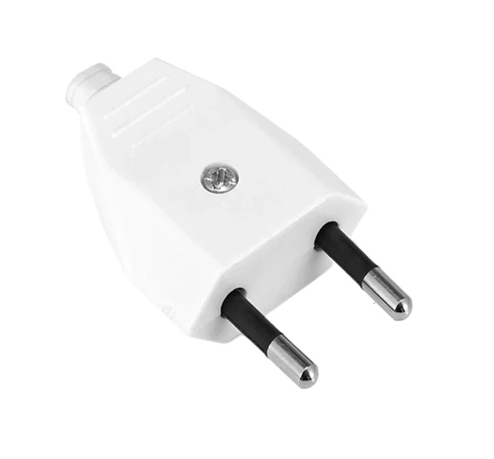 EU Plug Adapter Replacement 16A Male France Korea Germany AC Outlets Rewireable Schuko Euro Wall Socket For Power Cable(5pcs,4.0mm White)