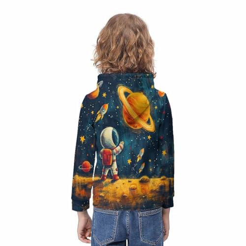 Poche capuche 10-12Y pour garçon recherchant confort et style 3D - 4