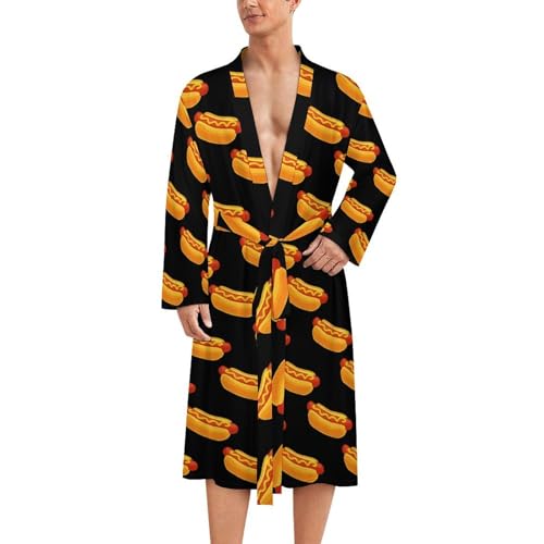 Yellow Cute Duck Bathrobes For Women Men Soft Spa Knit Bath Robes Long House Coat Party Sleepwear With Attached Belt