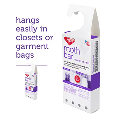 Enoz Lavender Scented Moth Bar, Kills Clothes Moths, Carpet Beetles, Eggs And Larvae, 6 Oz Bar (Pack Of 3) #TOP2