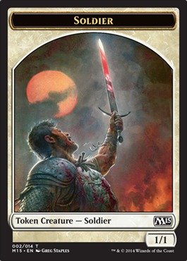 Magic The Gathering - Soldier Token (002/014) - Magic 2015
