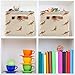 susiyo Simple Stylish Kangaroo Storage Bins Large Fabric Sorage Baskets for Shelves 2 Pack Foldable Decorative Closet Baskets with Handles for Organizing Shelf Clothes Home Office, 15x11x9.5Inches