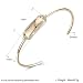 AnazoZ Pulsera Rectángulo con Circonita Blanca Pulsera Ajustable Mujer Pulsera Mujer Cobre...