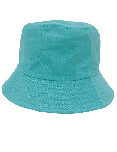 Bestgift Damen Fischerhut Gr. 56/58 cm, türkis / blau
