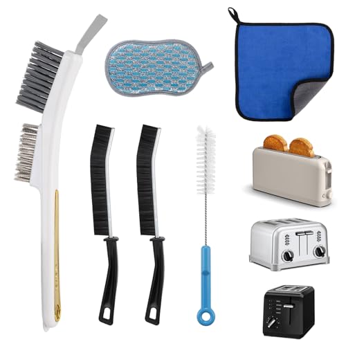 Toaster Cleaning Brush, Toaster Cleaning Tools Set for Toasters 2 Slice 4 Slice and Toaster Oven, Cleaner Brush Supplies Kit Toaster Ovens Countertop Accessories for All Types of Toasters
