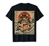 Funny Japanese Kawai Frog Juego de Palabras Comida Rana Humor Sushi Camiseta