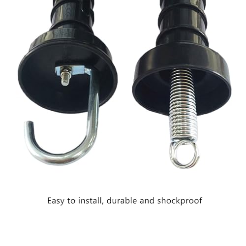 Xiciki 5 Pcs Electric Fence Handles, Electric Fence Gate Handles, Insulated Spring Tension Gate Handle with Heavy Duty Grip Bar for Ranch and Farm Fencing Accessories - Image 3