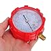 Cabilock Automotive Gauge Set with Red Manifold, HVAC Pressure Gauge and Recharge Measuring Hose for Car Ac System Maintenance and Cooling Pressure Monitoring
