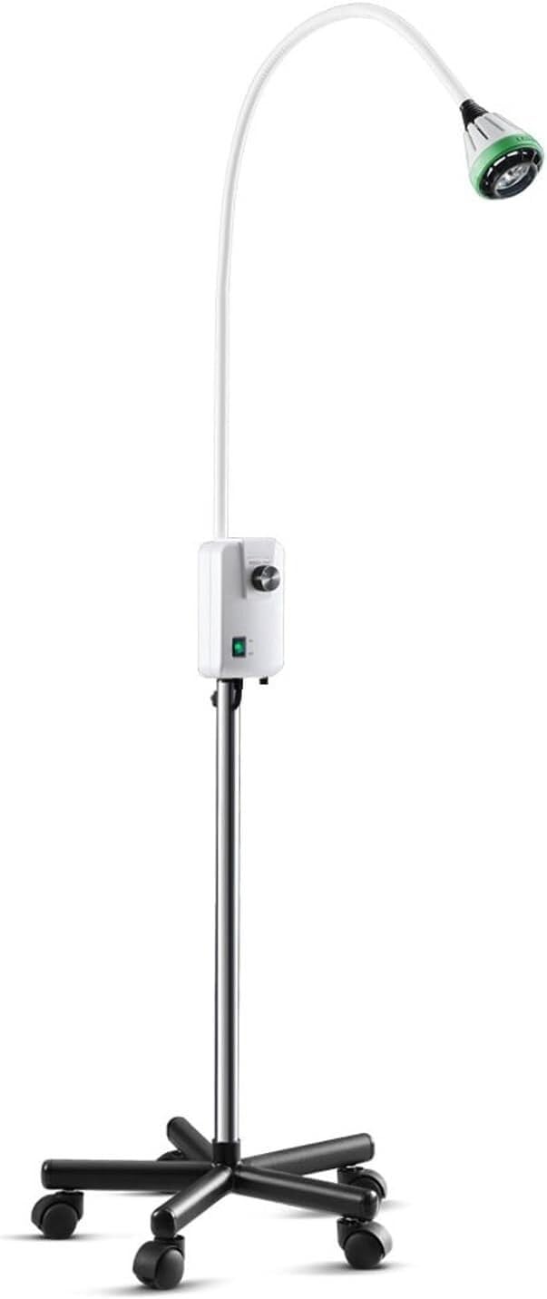 Lampade mediche da visita Lampada Da Visita Medica Da Terra, Lampada Da Visita Chirurgica Con Rotazione A 360°, Regolazione Continua Dell'intensità Luminosa, Con 5 Ruote Universali