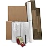 One BedRoom 18 Moving Boxes Basic Moving Kit: Boxes, Packing Supplies, Tape, Brown Corrugated Boxes With Moving Supplies