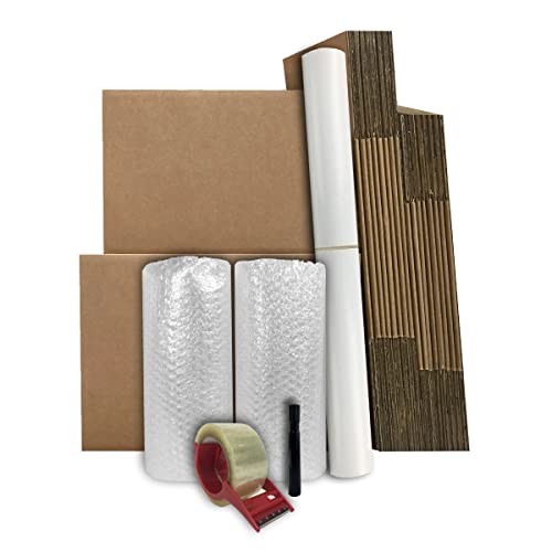 UBMOVE Basic Moving Boxes Kit #1, 1 to 2 Bedroom Kit, 18 Boxes by UBMOVE - Used condition - US$51.97