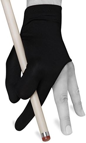 Billiard Quality Glove - Fits Either Hand - One Size fits All - Choose Your Color (Black)