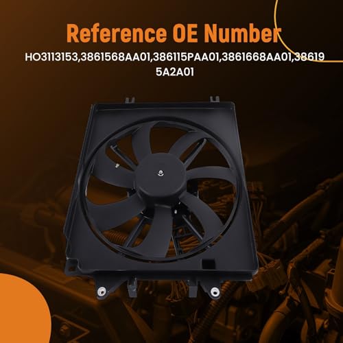Image of maXpeedingrods A /C Condenser Fan Passenger Side 1.5 Liters Single Fan for Honda CR-V 2023 2024, HO3113153 3861568AA01 386115PAA01