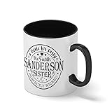 Fourth Sanderson Sister Hocus Pocus Halloween Witch Blanca taza de café con RIM Negro y manija Mug