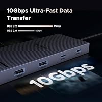 UGREEN Revodok Pro 2102 10Gbps USB C Hub 2 HDMI Ethernet Adapter USB C Docking Station Dual 4K@60Hz Display mit USB 3.2 Ports, PD 100W Schnellladen, SD/TF Kartenleser – Ansicht 4