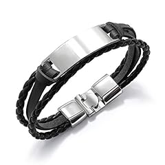 multilayered/black leather/curve bar