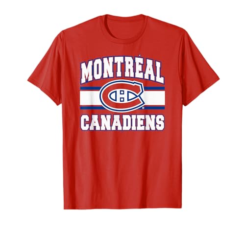 Montreal Canadiens Stripe Red Officially Licensed T-Shirt
